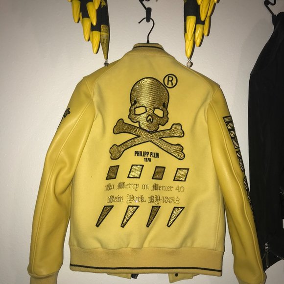 Philipp Plein Yellow Sparky Jacket - Picture 1 of 4